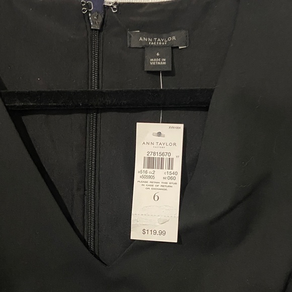 Ann Taylor Elegant Black Midi Dress - Picture 2 of 2